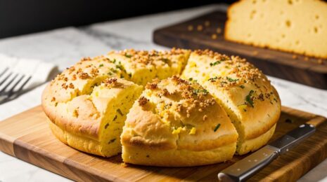 Сырный хлеб с чеддером – насыщенный вкус