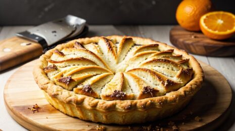 Пирог с апельсиновой начинкой
