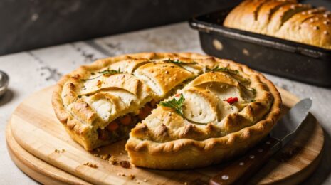 Пирог с мясом на соде