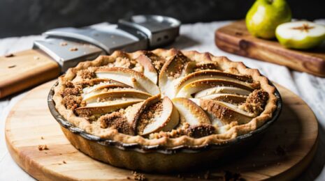 Пирог с грушами и корицей