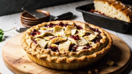 Скорый пирог c вареньем