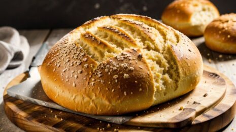 Домашний хлеб на дрожжах с хрустящей корочкой