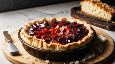 Заливной пирог с вареньем