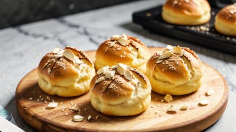 Булочки с миндально-заварным кремом