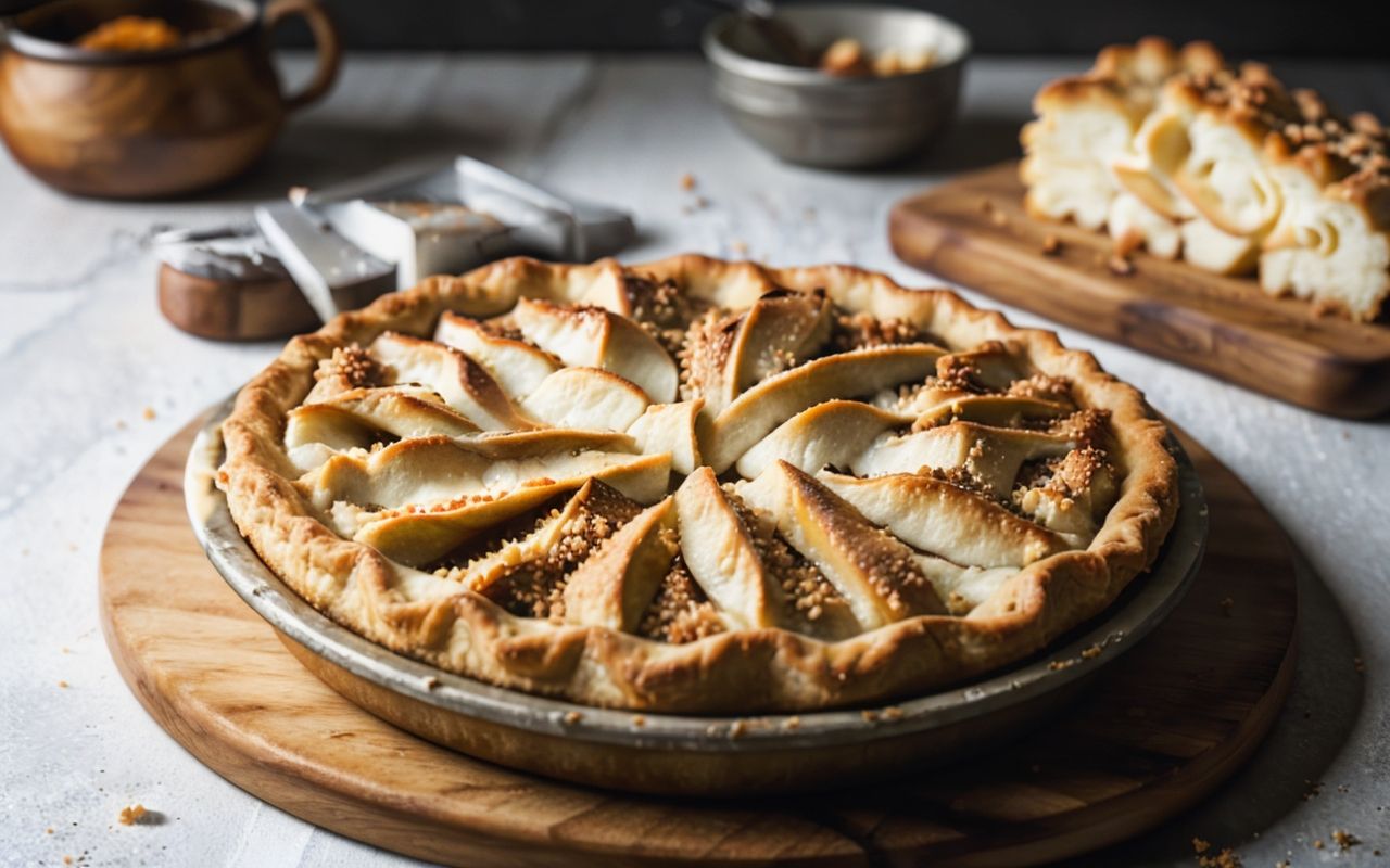 Яблочный пирог на кефире