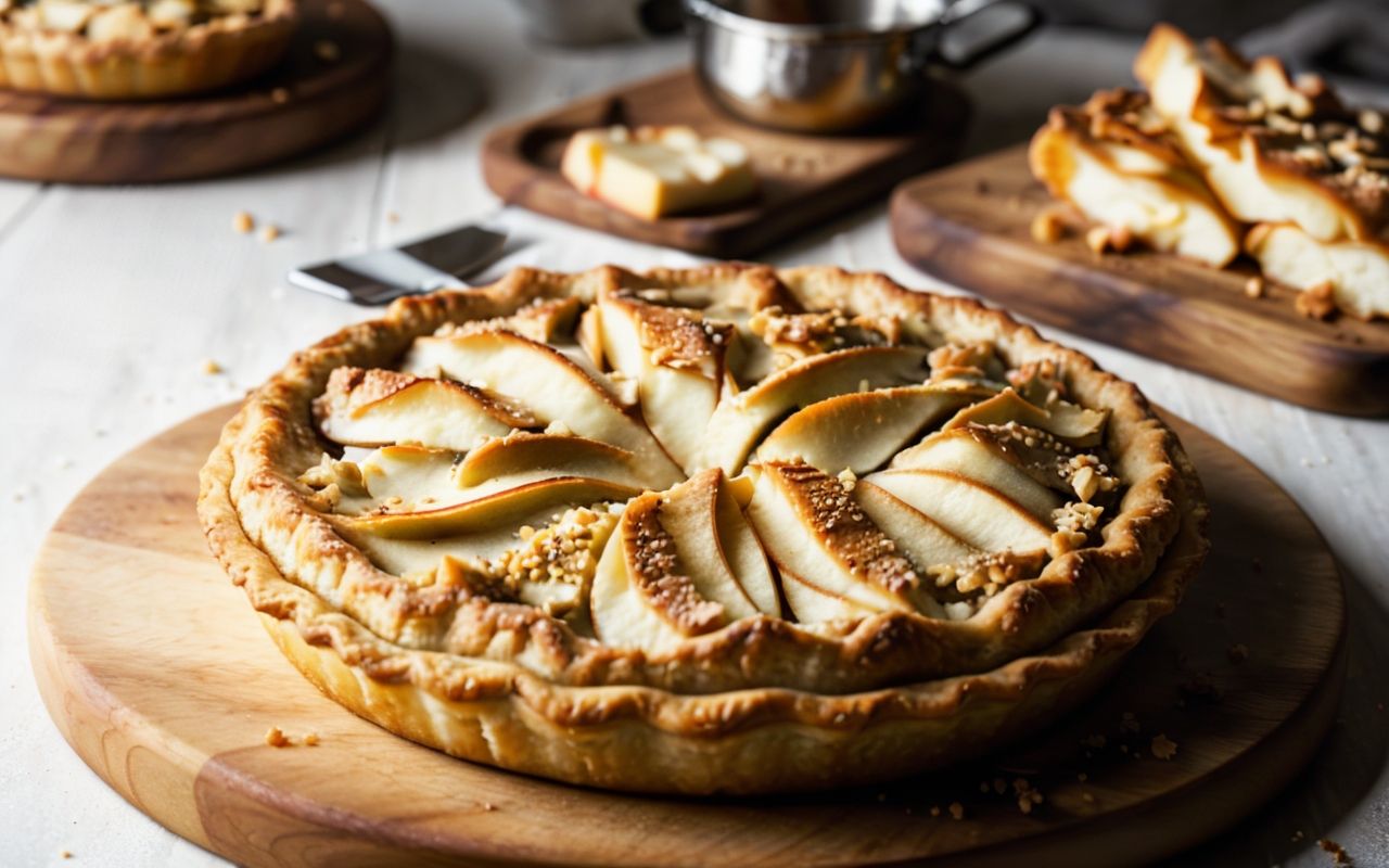 Солнечный яблочный пирог