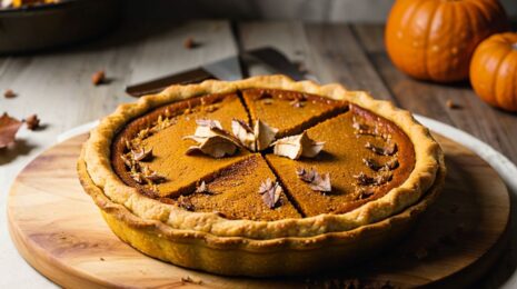 Осенний пирог из тыквы