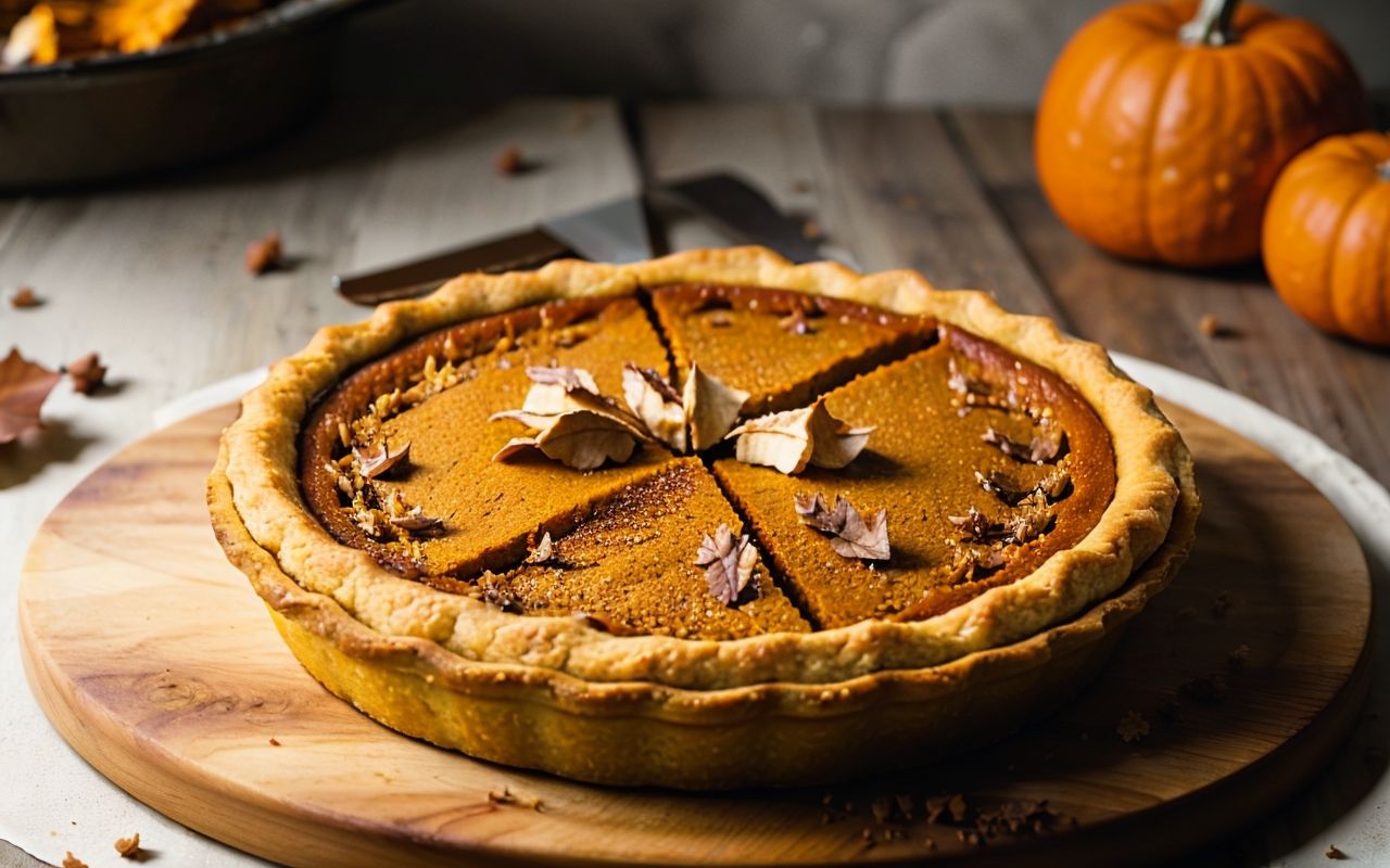 Осенний пирог из тыквы