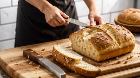 При какой температуре печь хлеб?